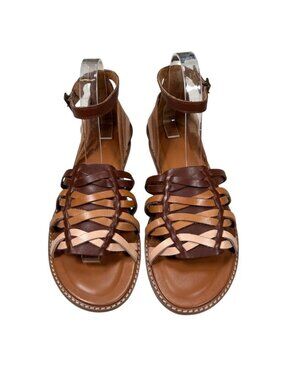 Soludos Jenni Huarache Sandal 8 Woven Leather Coastal Beach Resortwear
